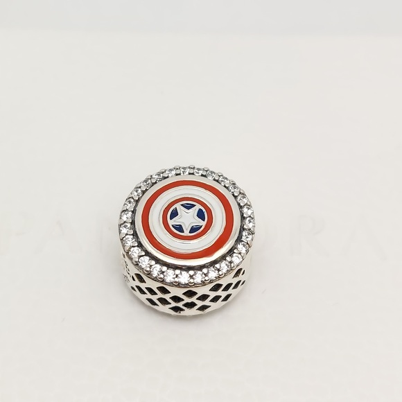 Pandora Marvel Captain America Silver 925 Charm New with gift box - Picture 4 of 4
